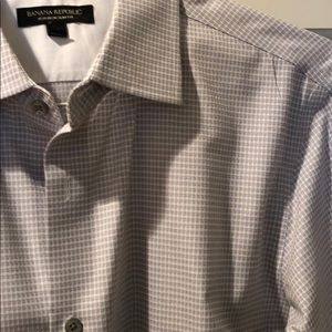 Banana Republic - dress/casual l/s - sz M slim